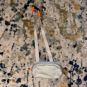 Lululemon Athletica Gray and Orange MINI Crossbody Bag